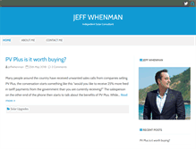 Tablet Screenshot of jeffwhenman.com